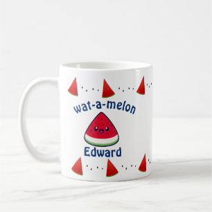 Cute Smiling Kawaii Watermelon Koffiemok