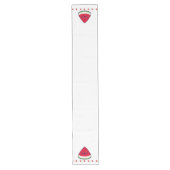 Cute Smiling Kawaii Watermelon Lange Tafelloper (Voorkant)