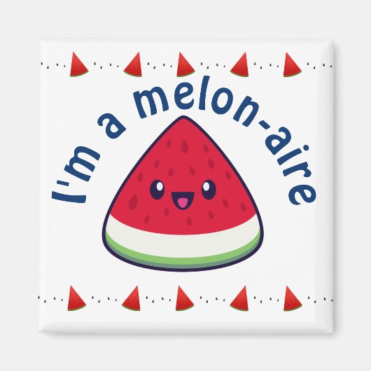 Cute Smiling Kawaii Watermelon Magneet (Voorkant)