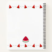 Cute Smiling Kawaii Watermelon Notitieboek (Achterkant)