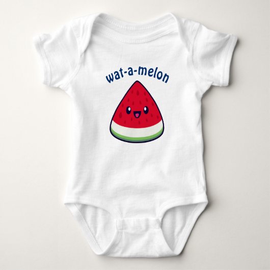 Cute Smiling Kawaii Watermelon Romper (Voorkant)