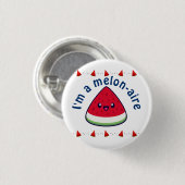 Cute Smiling Kawaii Watermelon Ronde Button 3,2 Cm (Voorkant /achterkant)