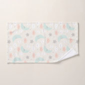 Cute Smiling Pastel Sky Pattern Bad Handdoek (Handdoek)