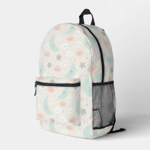 Cute Smiling Pastel Sky Pattern Bedrukte Rugzak