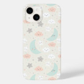 Cute Smiling Pastel Sky Pattern Case-Mate iPhone Case (Achterkant)