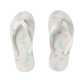Cute Smiling Pastel Sky Pattern Kinder Teenslippers (Voetbed)