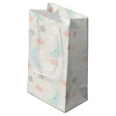 Cute Smiling Pastel Sky Pattern Klein Cadeauzakje (Achterkant Gekanteld)