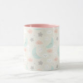 Cute Smiling Pastel Sky Pattern Mok (Midden)