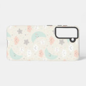 Cute Smiling Pastel Sky Pattern Samsung Galaxy Hoesje (Achterkant horizontaal)