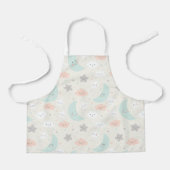 Cute Smiling Pastel Sky Pattern Schort (Voorkant)