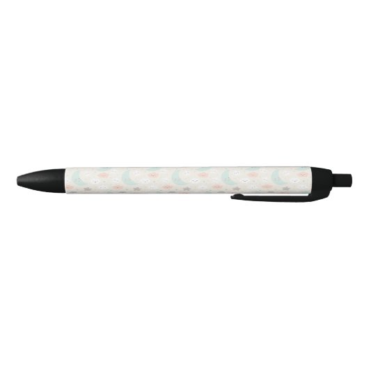 Cute Smiling Pastel Sky Pattern Zwarte Inkt Pen (Bodem)