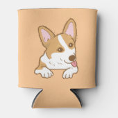 Cute Smiling Pembroke Welsh Corgi Blikjeskoeler (Voorkant)