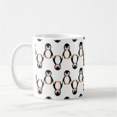 Cute Smiling Penguin met Scarf Koffiemok (Links)