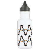 Cute Smiling Penguin met Scarf Waterfles (Links)