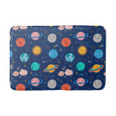 Cute Smiling Planet Pattern Badmat (Voorkant)