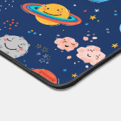 Cute Smiling Planet Pattern Bureaumat (Hoek)