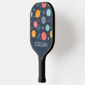 Cute Smiling Planet Pattern Pickleball Paddle (Links)