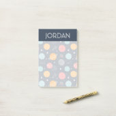 Cute Smiling Planet Pattern Post-it® Notes (Op bureau)