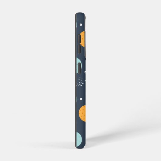 Cute Smiling Planet Pattern Samsung Galaxy Hoesje (Rechterkant)