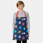 Cute Smiling Planet Pattern Schort (Gedragen)