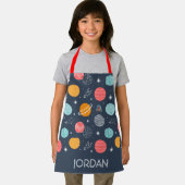 Cute Smiling Planet Pattern Schort (Insitu)