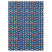 Cute Smiling Planet Pattern Tafelkleed (Voorkant)