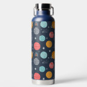 Cute Smiling Planet Pattern Waterfles (Voorkant)