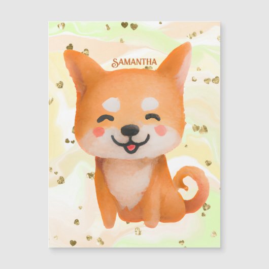 Cute Smiling Shiba Inu (Voorkant)