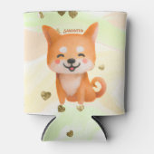 Cute Smiling Shiba Inu Blikjeskoeler (Voorkant)