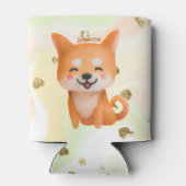 Cute Smiling Shiba Inu Blikjeskoeler (Achterkant)