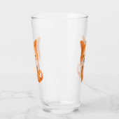 Cute Smiling Shiba Inu Glas (Links)