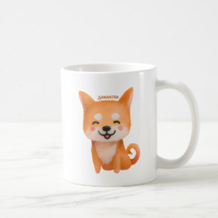 Cute Smiling Shiba Inu Koffiemok