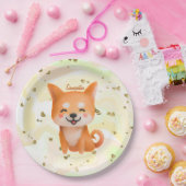 Cute Smiling Shiba Inu Papieren Bordje (Feest)