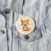 Cute Smiling Shiba Inu Ronde Button 7,6 Cm (In situ)