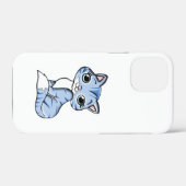 CUTE SMILING SKY BLUE KITTEN WITH BLUE EYES. Case-Mate iPhone CASE (Achterkant (horizontaal))