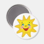 Cute Smiling Sun Magneet (Voorkant / Achterkant)