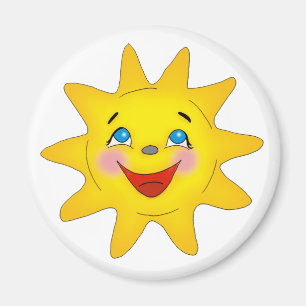 Cute Smiling Sun Magneet
