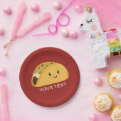 Cute Smiling Taco Party Bord (Feest)