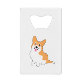 Cute Smiling Welsh Corgi Pup Creditkaart Flessenopener (Voorkant)