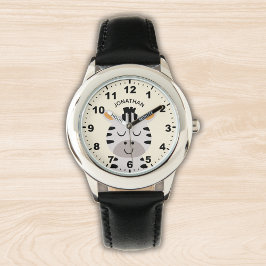 Cute smiling zebra for Boy Horloge