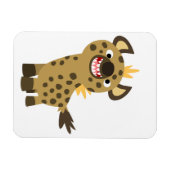 Cute Smilling Cartoon Hyena Flexible Magnet Magneet (Horizontaal)