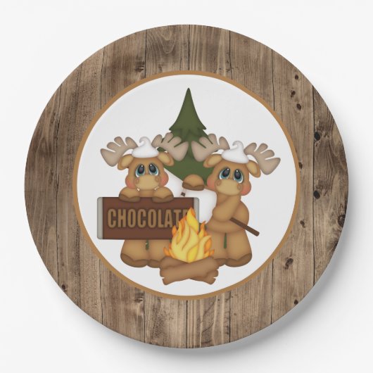 Cute smores party papieren bordje (Voorkant)