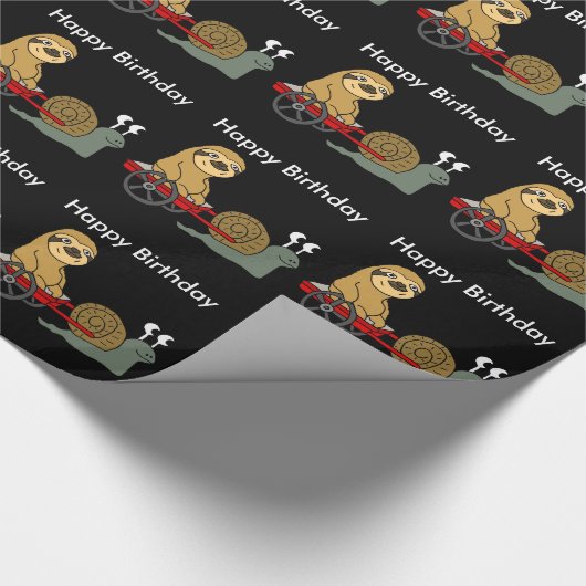 Cute Snagellak in Red Wagon Cadeaupapier (Hoek)