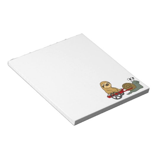 Cute Snagellak in Red Wagon Notitieblok (Schuin)