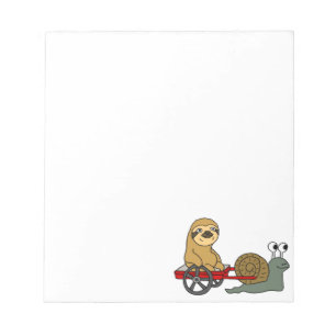 Cute Snagellak in Red Wagon Notitieblok