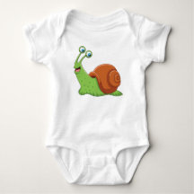 Cute Snail Baby Bodysuit