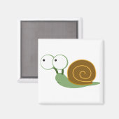 Cute Snail" Magneet (Voorkant / Achterkant)