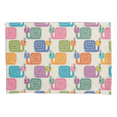 Cute Snail Pattern on Cream Kussensloop (Voorkant)