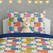 Cute Snail Pattern on Cream Kussensloop