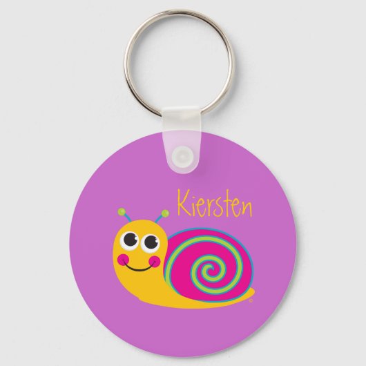 Cute Snail-Sleutelhanger Sleutelhanger (Voorkant)